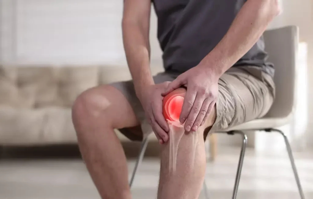 Arrachement osseux aux genoux