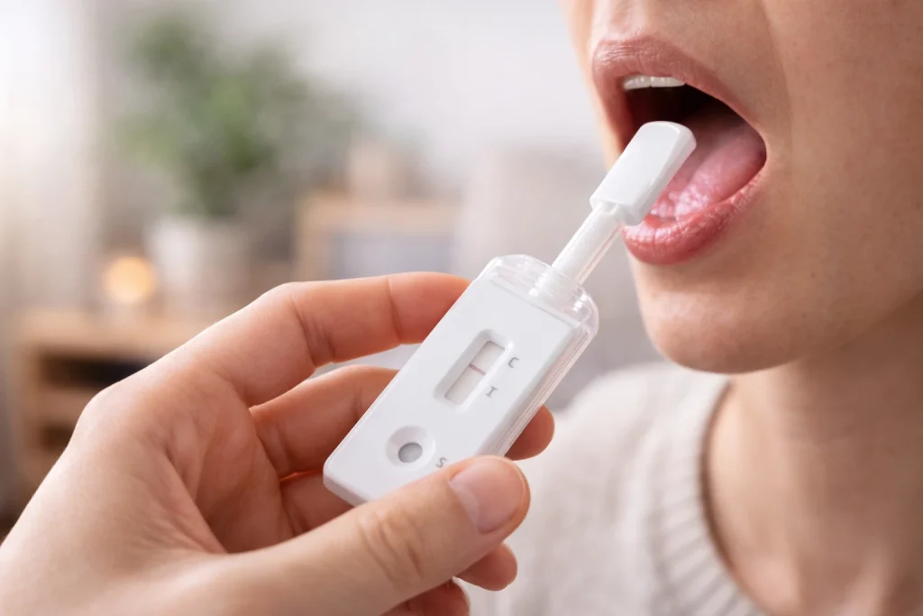 1er test salivaire positif 2ème négatif