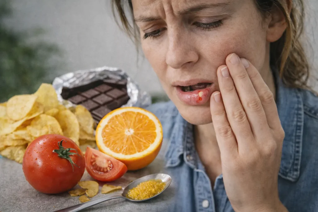 Aliments qui favorisent les aphtes