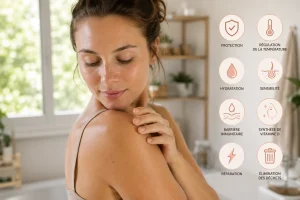 Quelles sont les 8 fonctions de la peau